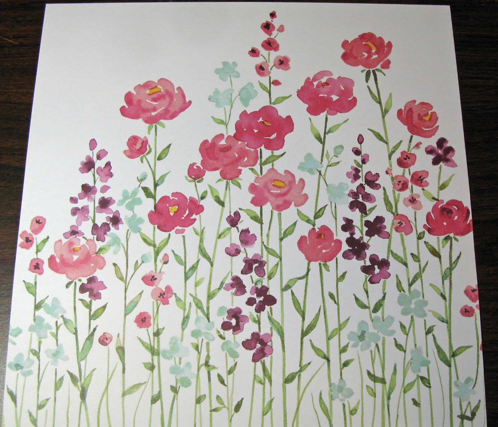 Turtle Creations Painted Blooms DSP 5 Stampin' Up!