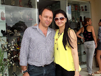 Proprietários da loja, Antonio Morschel e Iraneide Aurélio