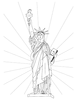 Statue Of Liberty Coloring Pages