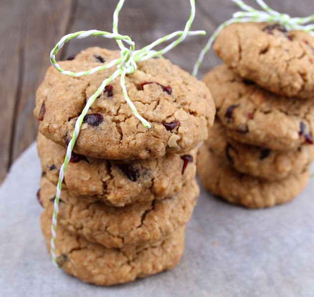 Oppskrift Hjemmebakte Havrecookies Veganske Cookies Tranebær Valnøtter