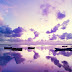 Wallpaper Purple Sunset in Ocean