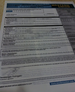 western union quick pay form (blue form) western union quick pay form (blue form)