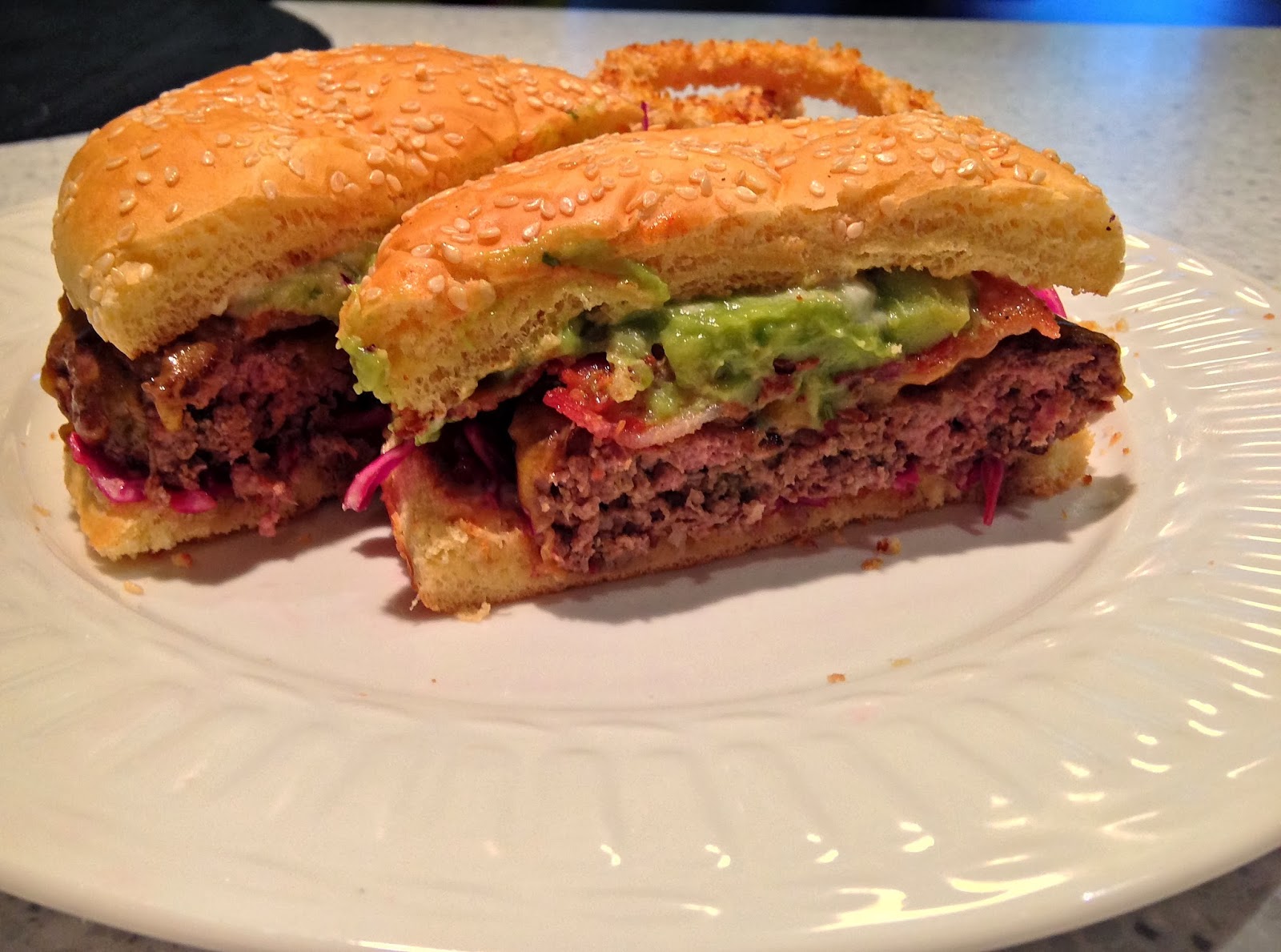 37 Cooks GreenChile Bacon Burger