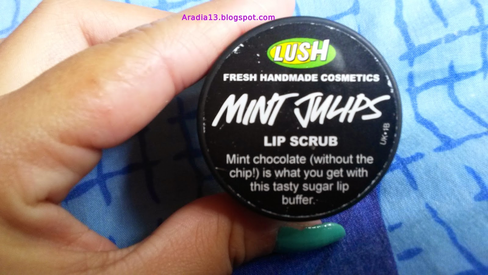 Aradia's blog Lush Mint Julips Lip Scrub