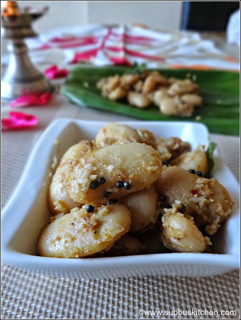 Mochai Payiru sundal (Butter Beans Sundal) Mochai Payiru sundal (Butter Beans Sundal)