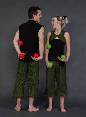 Since they started collaborating in 2010 Bri and Brian have been wowing audiences with their fun, high energy juggling acts. They are currently living and training at the Vulcan Studios in Oakland California where they try to find new ways to share their juggling with each other and with the world.