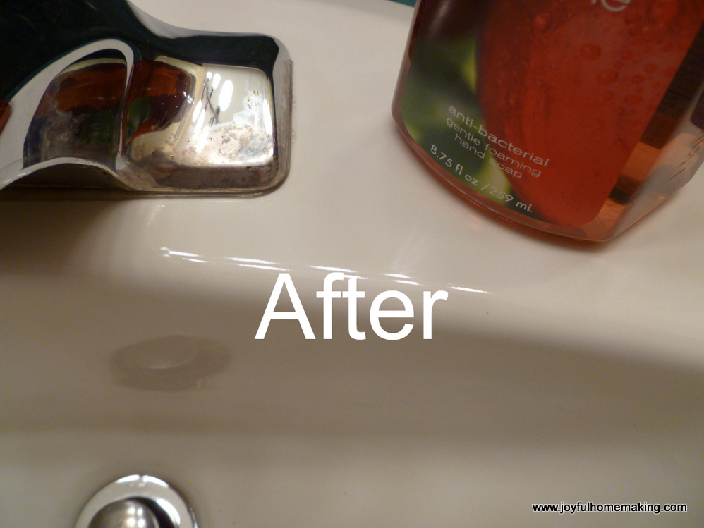 Vinegar as a Mineral Deposit Sink Cleanser Joyful Homemaking