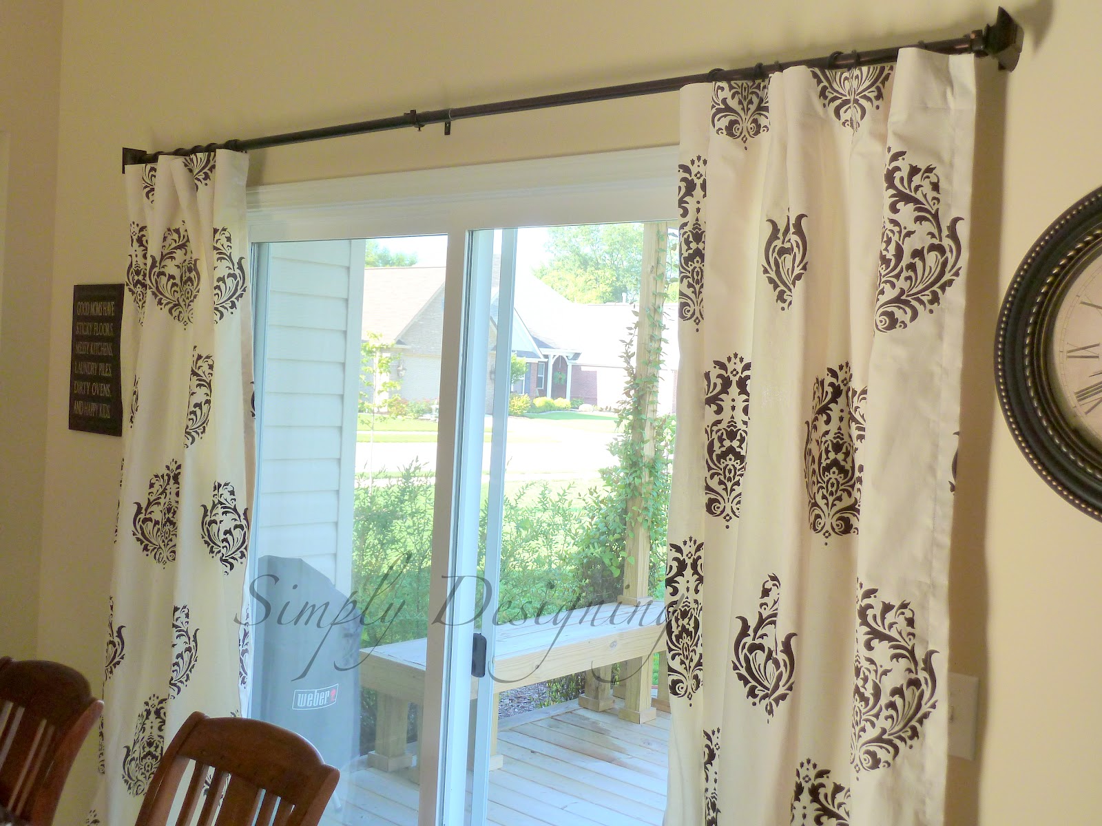 DIY Stenciled Curtains and a {GIVEAWAY} from Cutting Edge Stencils
