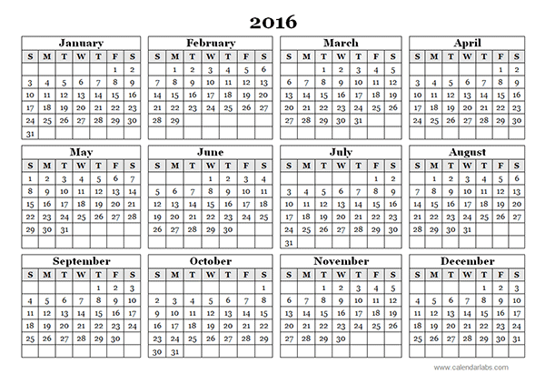 School Printable Calendar 2016, School Printable Calendar 2016 With Holidays, Academic Calendar 2016 Template Cute, School Printable Calendar 2016 free planner