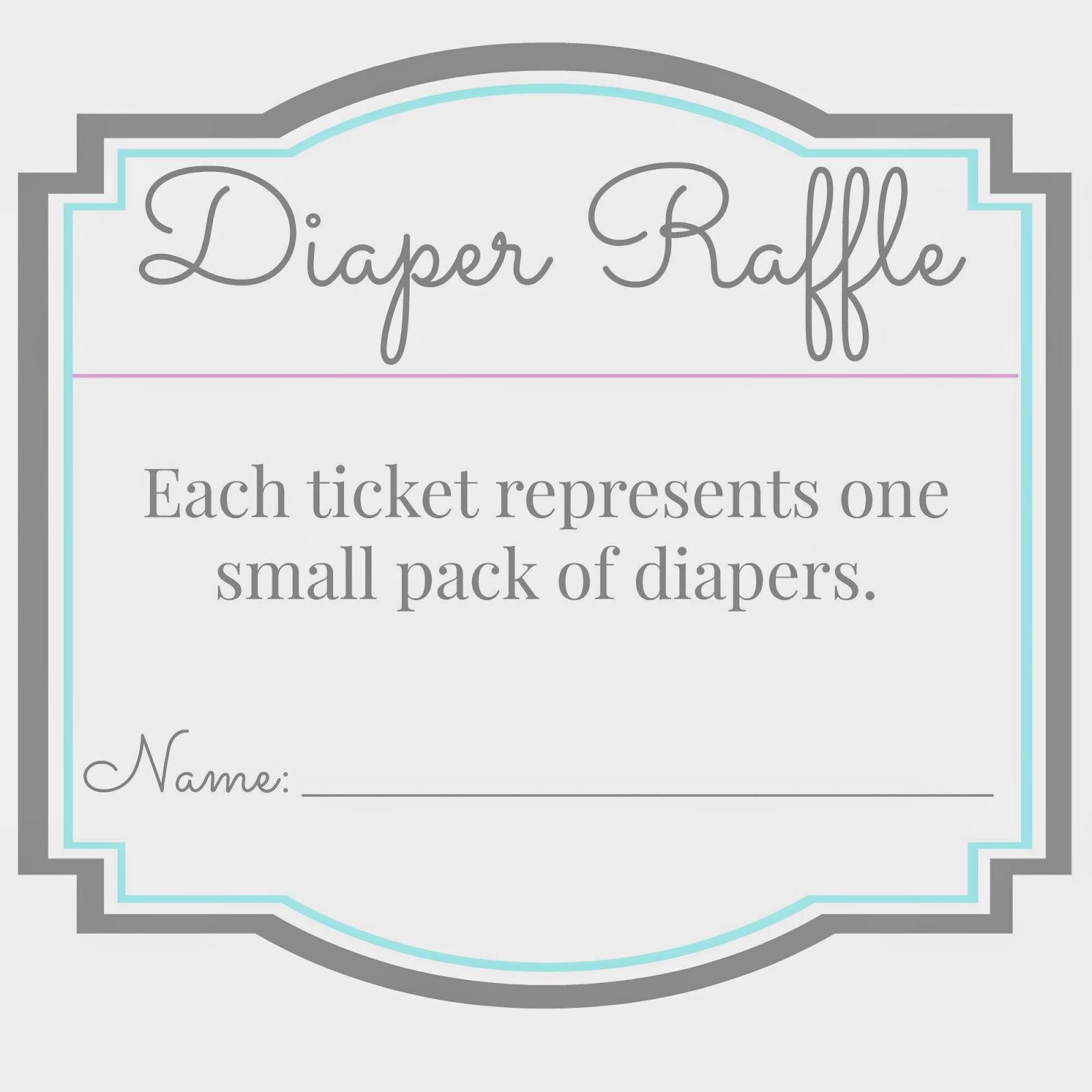 free printable diaper raffle tickets