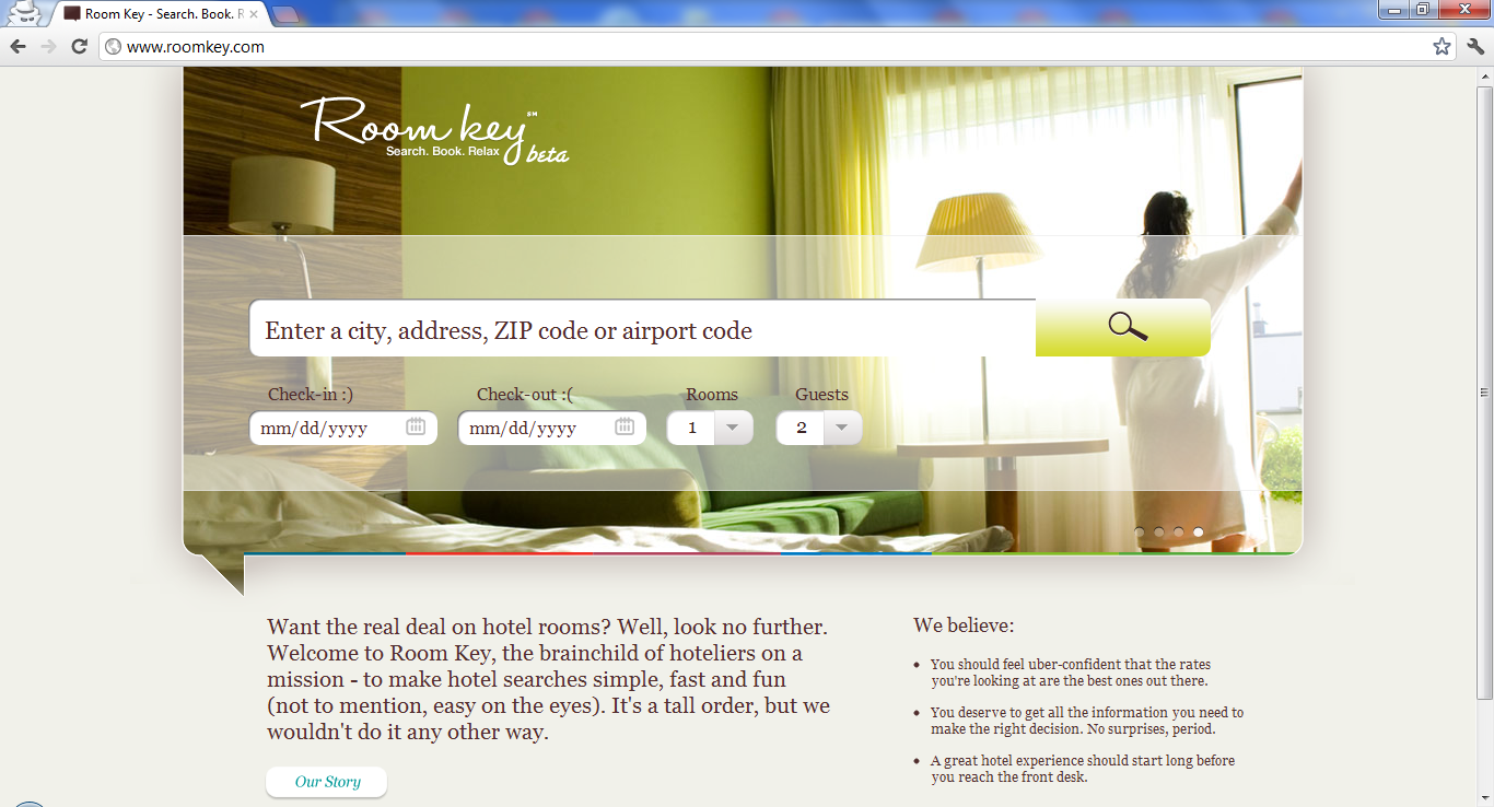 Room Key A New Hotel Search And Reservation Service