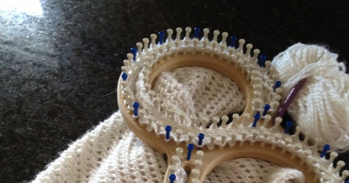 Off the Loom laceloomed afghan blanket