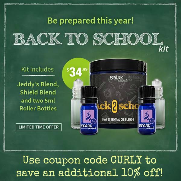 Curly Loves Essential Oils Back to School Time with Essential Oils