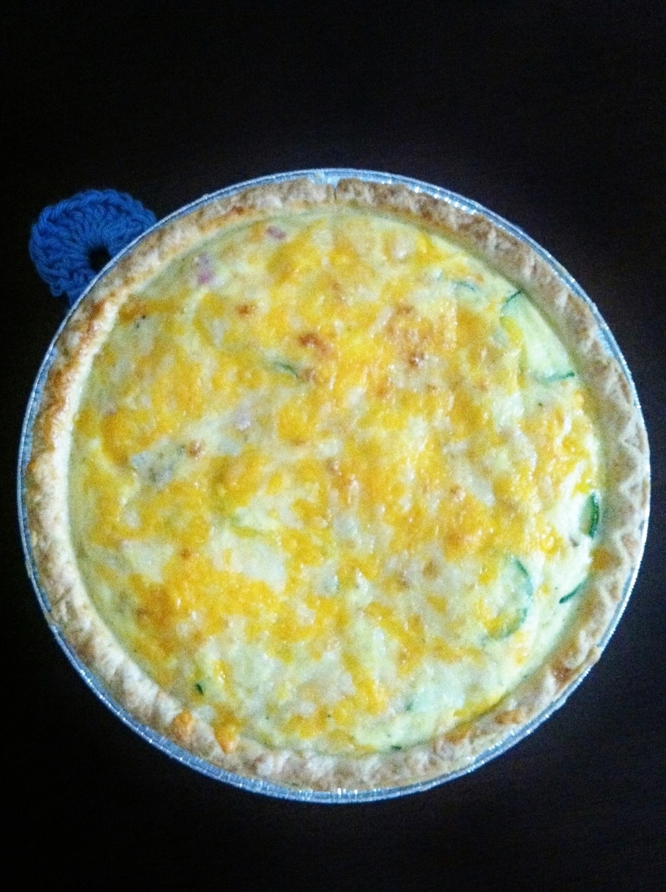 simple flavors are key. Ham and Swiss Zucchini Quiche