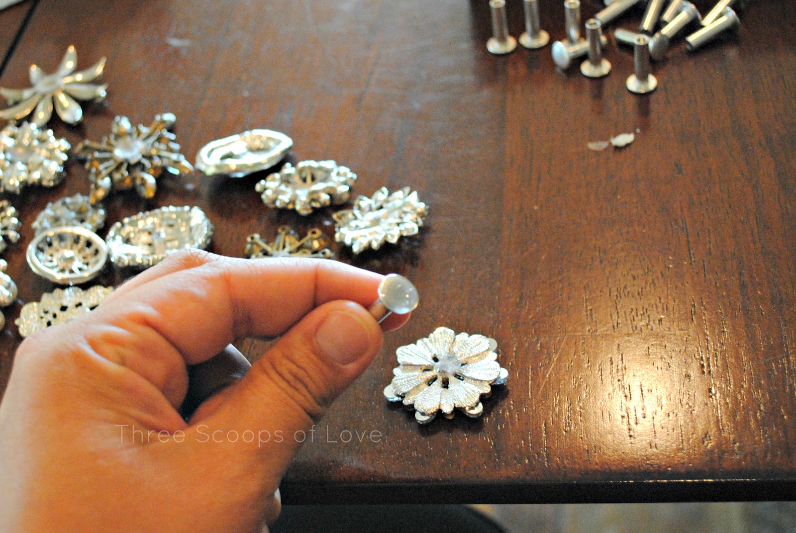 Three Scoops of Love Vintage Jewelry Hardware