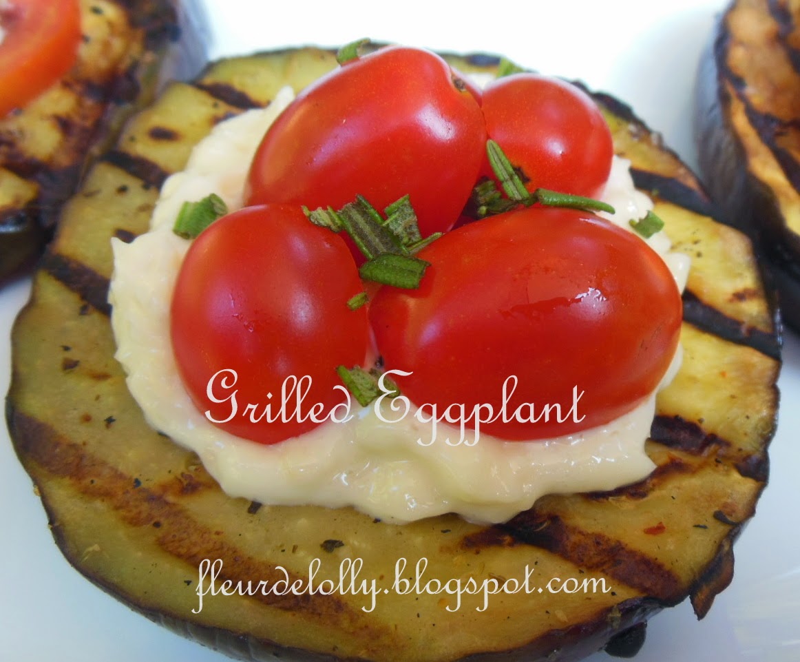 Fleur de Lolly Tapas Thursday Grilled Eggplant with Tomatoes and