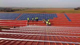 Mounting Solar Panels on Rooftop in Germany