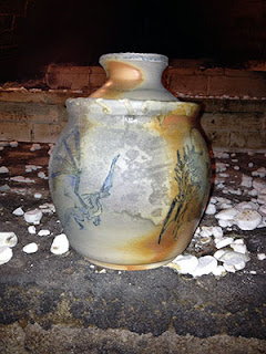 Dragon Mishima Lidded Jar by Lori Buff