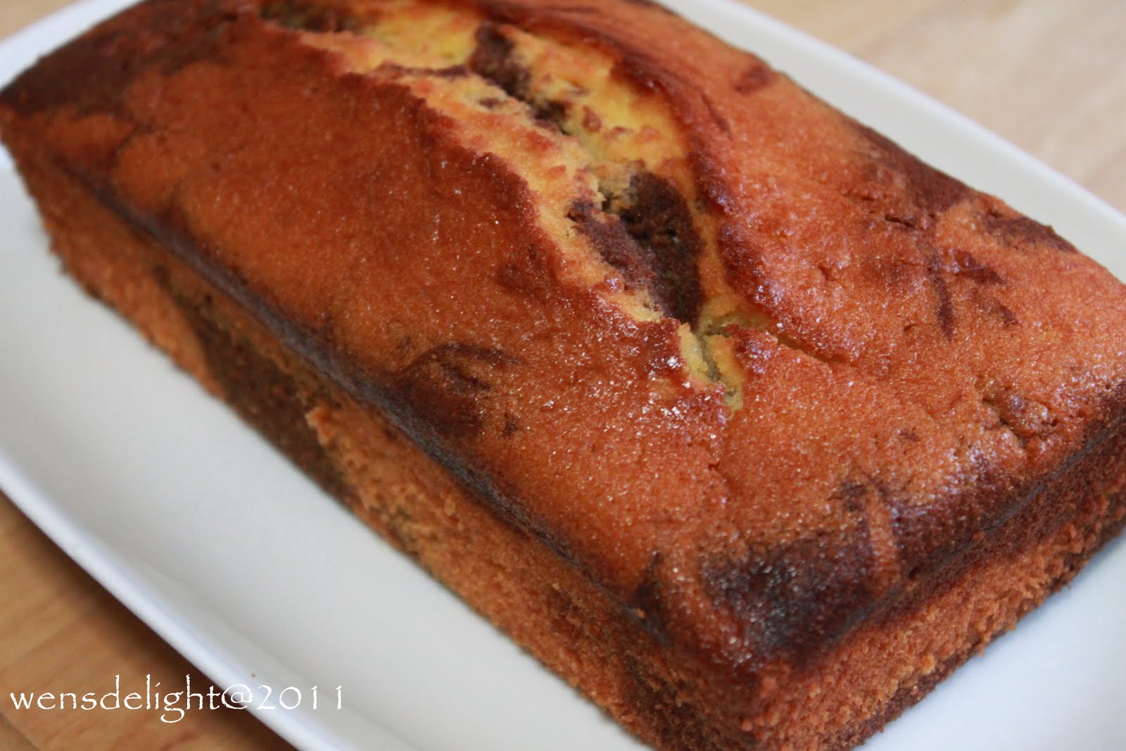 Wen's Delight Rum & Sour Cream Marble Cake