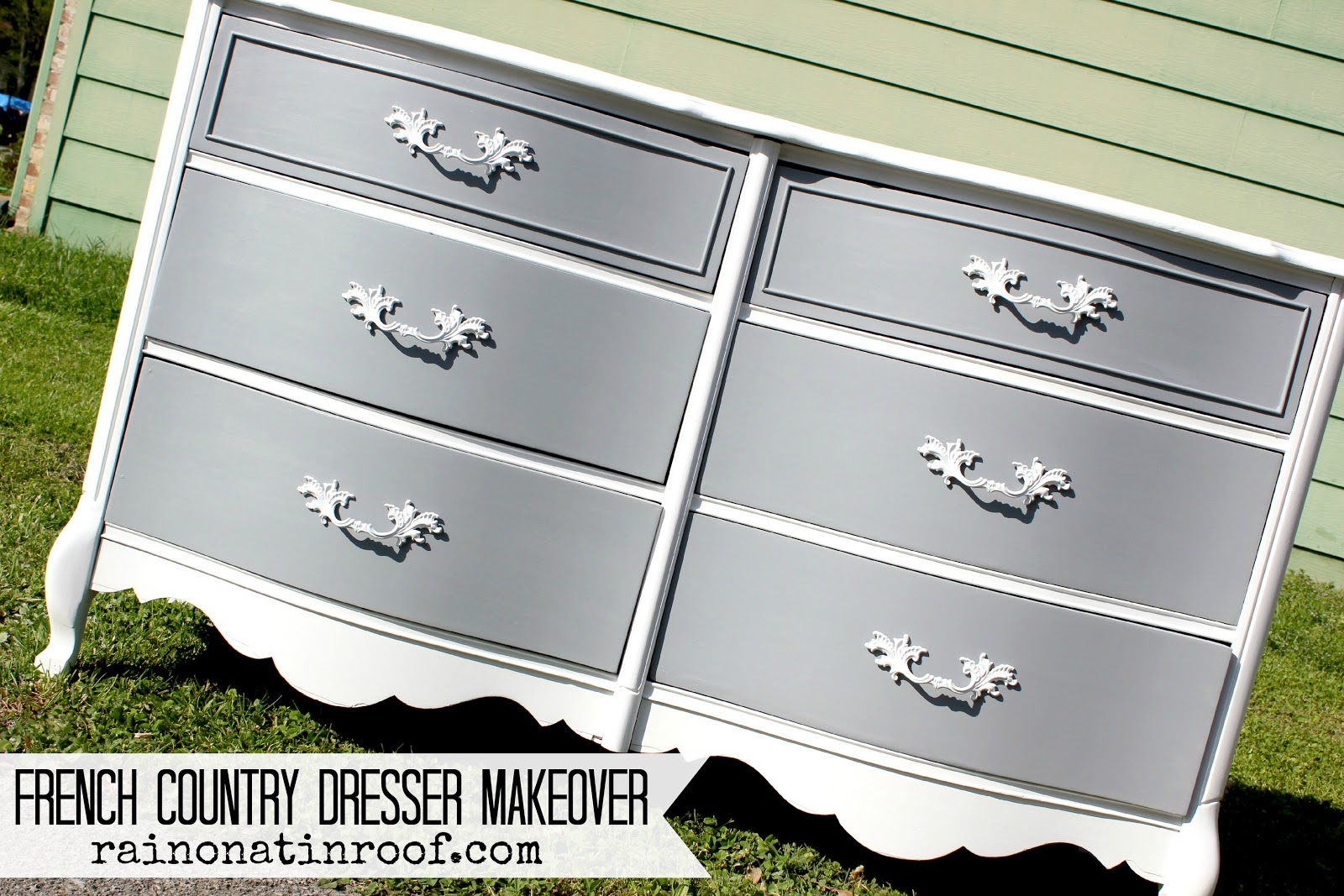French Country Dresser Makeover {DIY Chalk Paint}