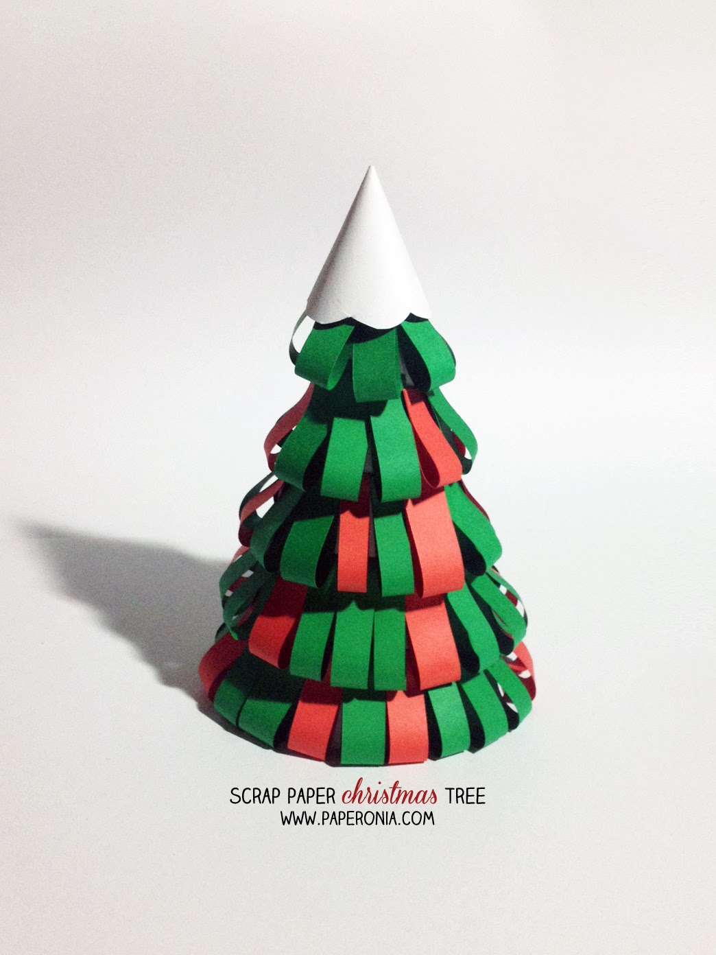 Scrap Paper Christmas Tree | Paperonia - Pam Muljono