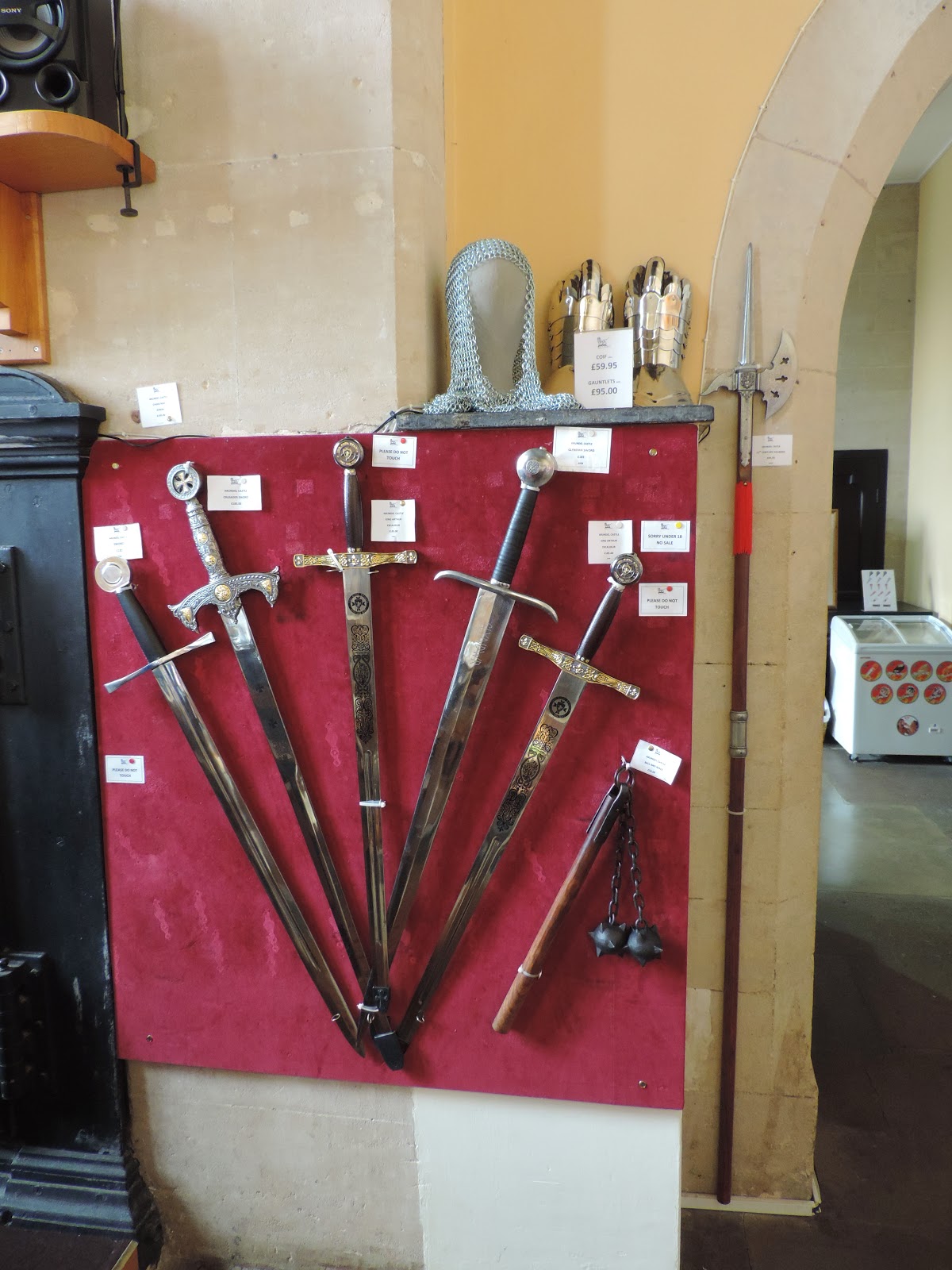 mace and medieval swords 