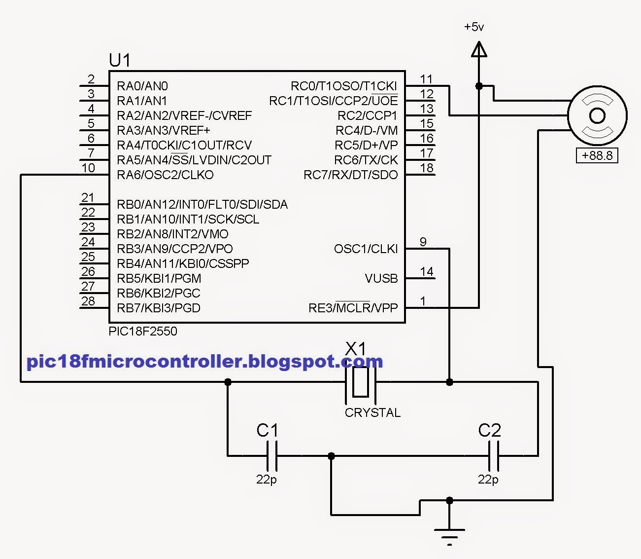 Servo Motor Interfacing With PIC Microcontroller ( PIC18F2550 ) in