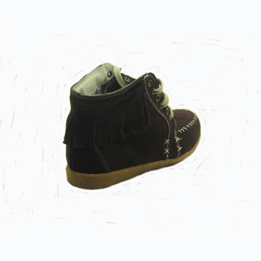 Bota de serraje flecos testa