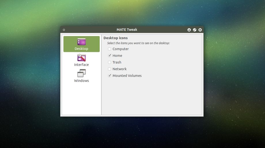 MATE Tweak in Ubuntu Mate