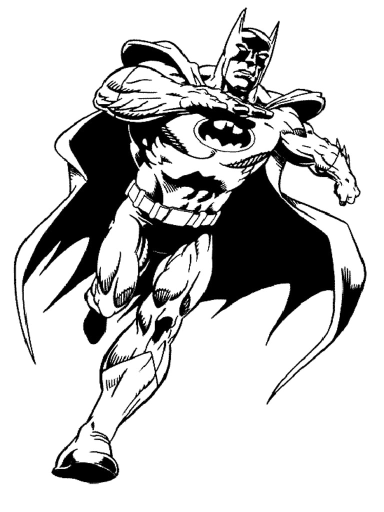 Batman Coloring Pages Printable Realistic Coloring Pages