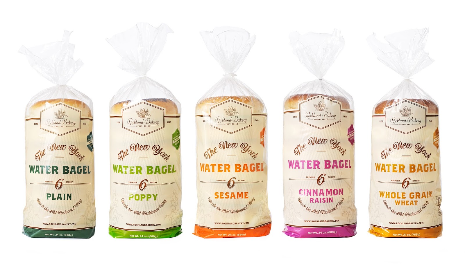 Rockland Bakery Water Bagel Packaging Redesign Packaging Of The World