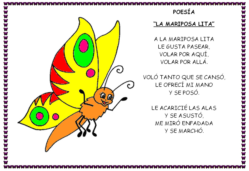 CEIP EL CANARIO POESÍA "LA MARIPOSA LITA" 3 AÑOS