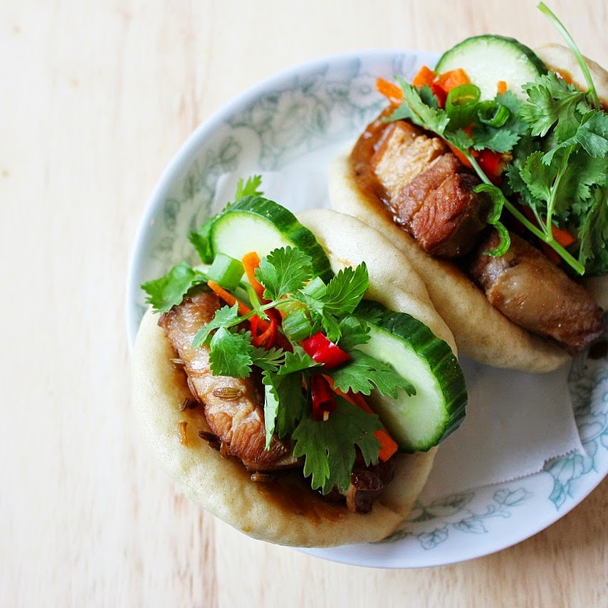 CinnamnSprinkle Gua Bao Pork Belly Buns w/ Homemade Hoisin Sauce