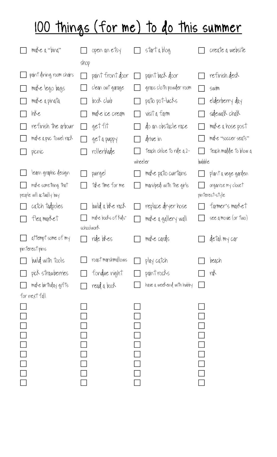 The Lists Don T End At The Kids 100 Things 2 Do I feel lucky that i have been loved. 100things2do ca