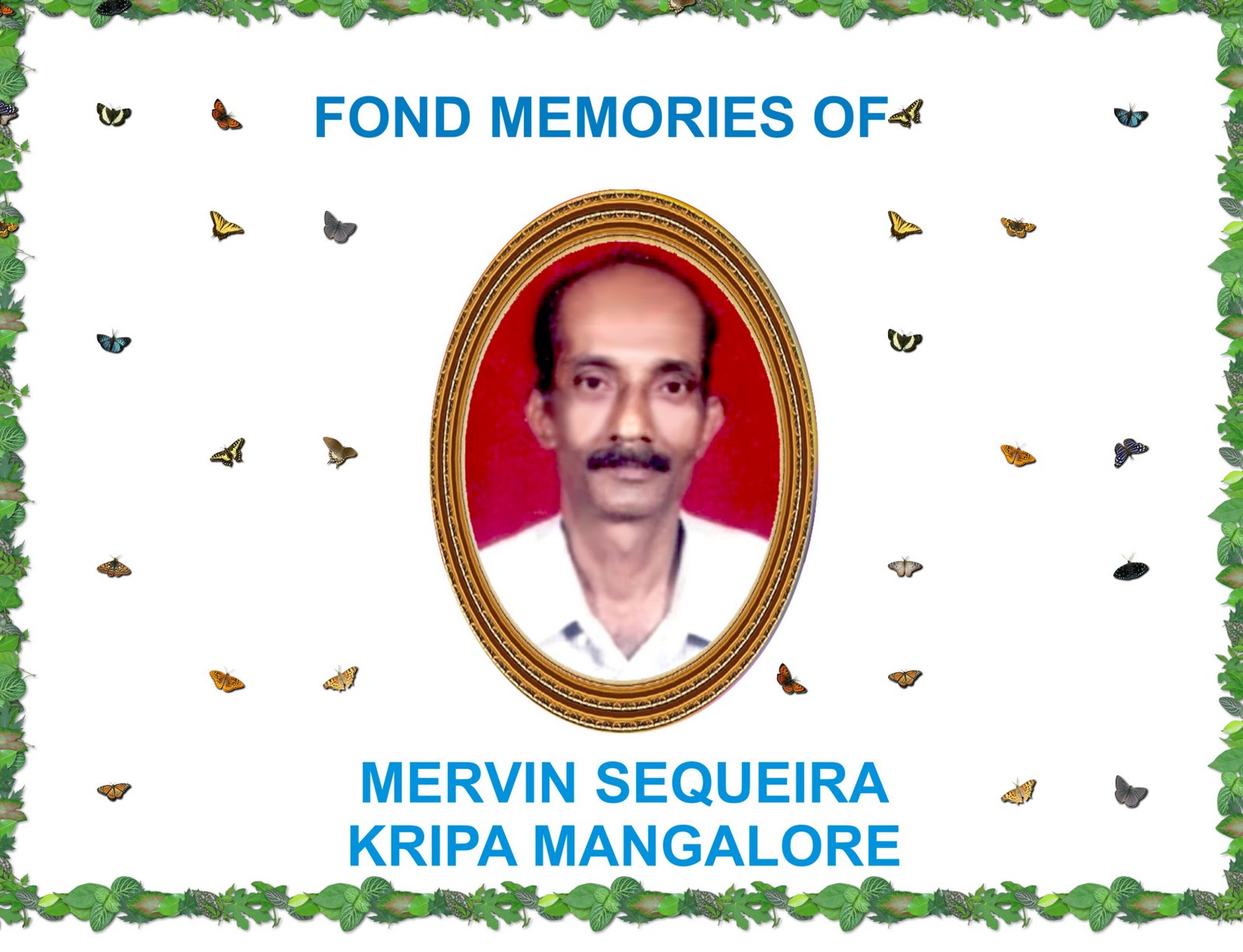 KRIPA FOUNDATION, INDIA Sad demise of Mervin from Kripa Mangalore