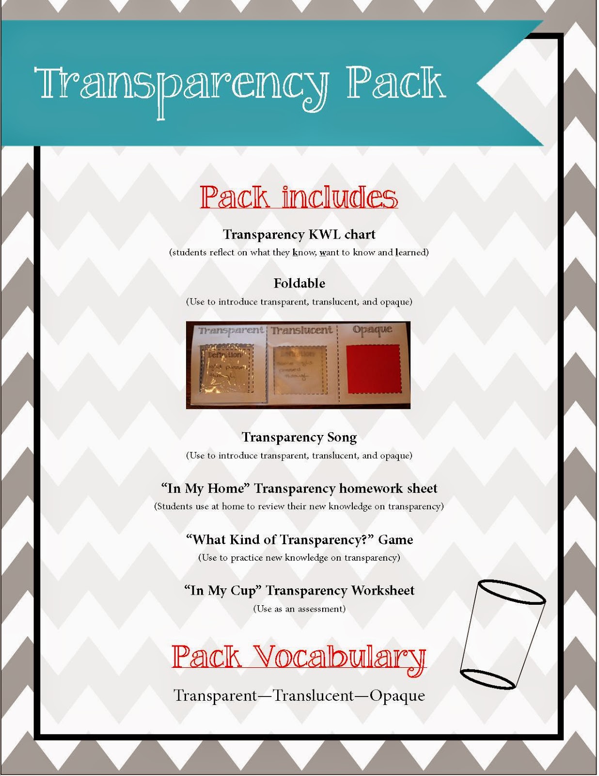 worksheet Transparent Translucent Opaque Worksheet sunrise and shine all about light click here to purchase this pack