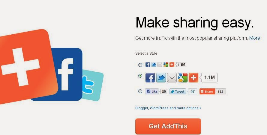 Tips membuat dan memasang social media untuk share artikel di blogspot