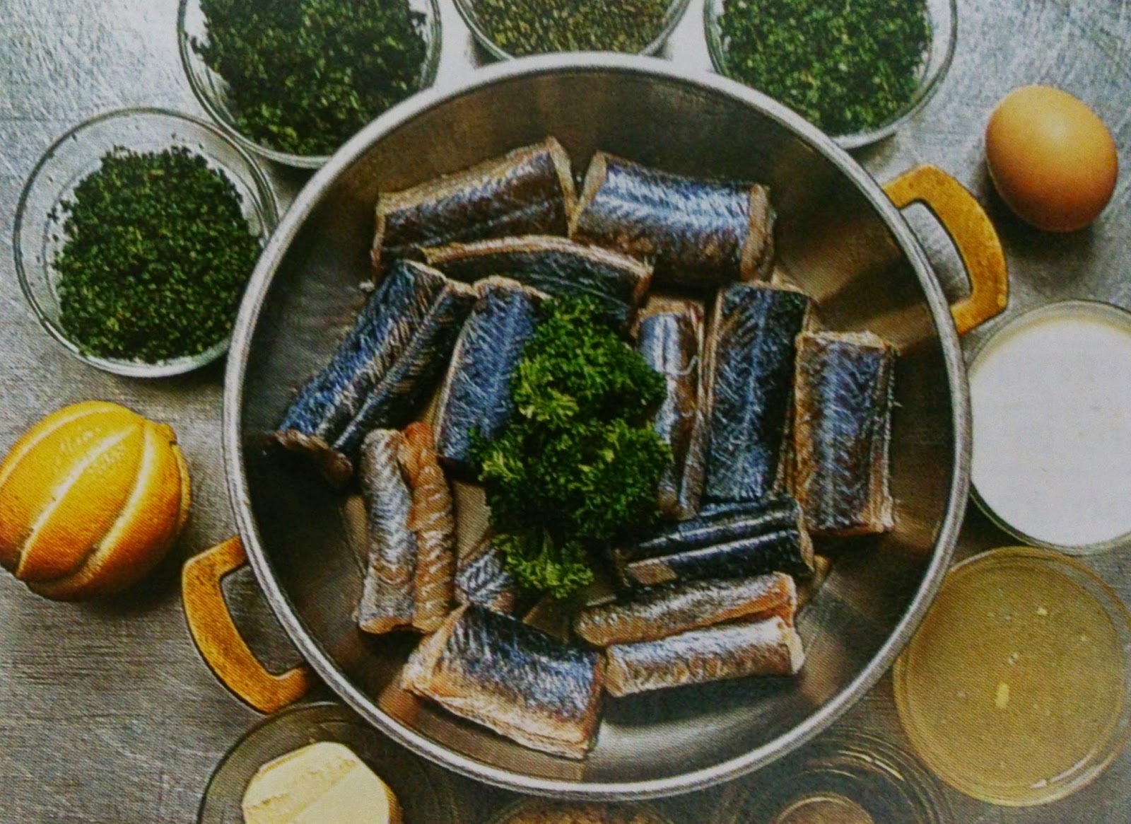 National Kitchen Recipes Anguilles au Vert Eel in Green Sauce