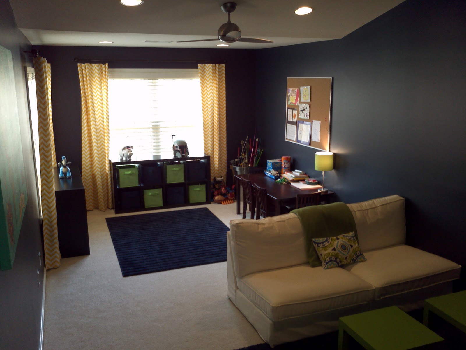 Recently Completed Project Navy & Yellow Playroom — JWS Interiors