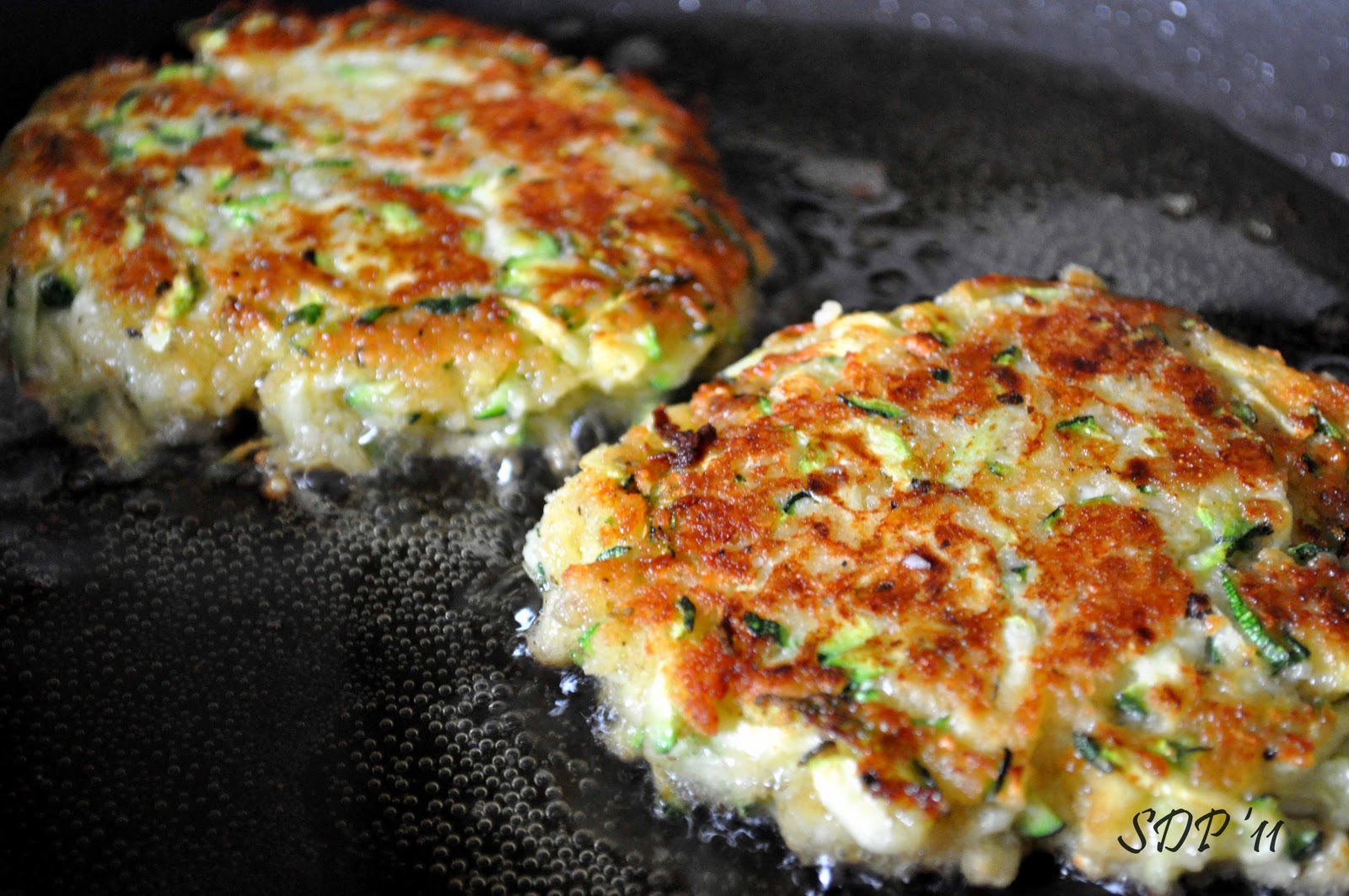 A Pocket Full Of Buttons Italian Zucchini Cakes {recipe}