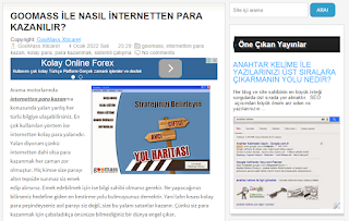 BLOGGER'DAN "ÖNE ÇIKAN YAYINLAR" EKLENTİSİ