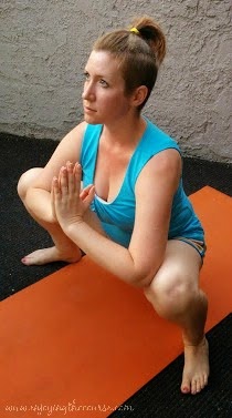 yogi squat yoga pose