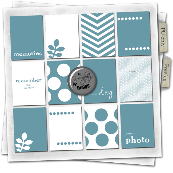 Serendipity Design Freebie Journaling cards Memories