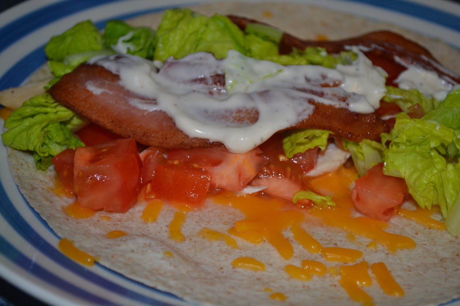 CBLT (Chicken Bacon Lettuce Tomato) Wraps