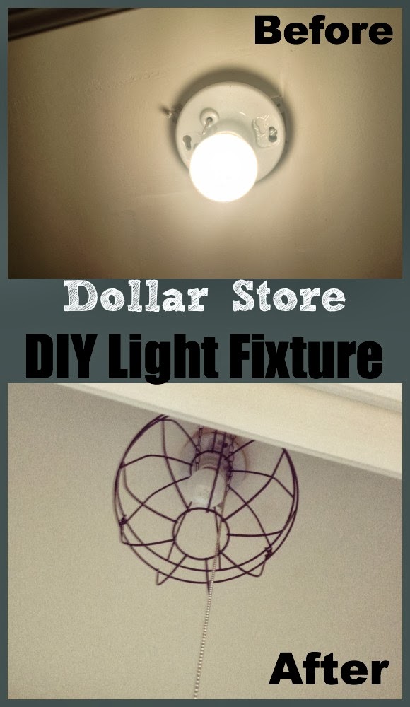 Two It Yourself DIY Dollar Store 'Industrial' Light Fixture