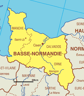 Carte de Basse Normandie