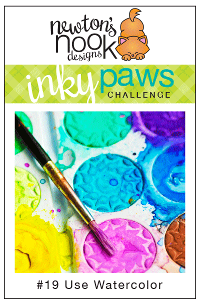 Inky Paws Challenge #19 - Watercolor
