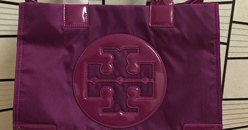 tory burch purple tote
