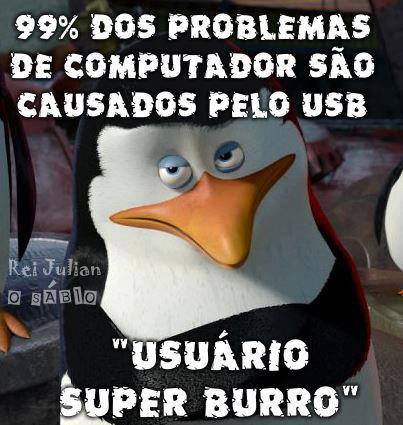 PROBLEMAS NO COMPUTADOR GERALMENTE SAO CAUSADOS PELO USB