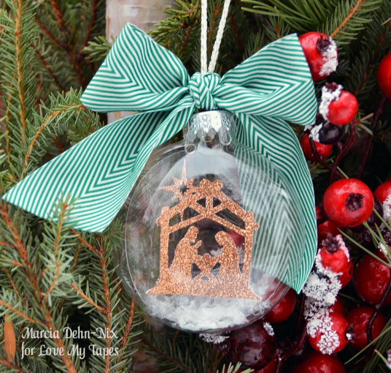 Love My Tapes: Christmas Ornaments With Glitter Adhesive Cardstock These glitter sheets are so beautiful and with Christmas coming, I could not help myself from creating a few ornaments. - Love My Tapes: Christmas Ornaments With Glitter Adhesive Cardstock